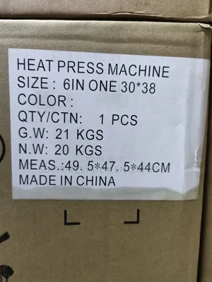 Combo Heat Press Machine 6in 1