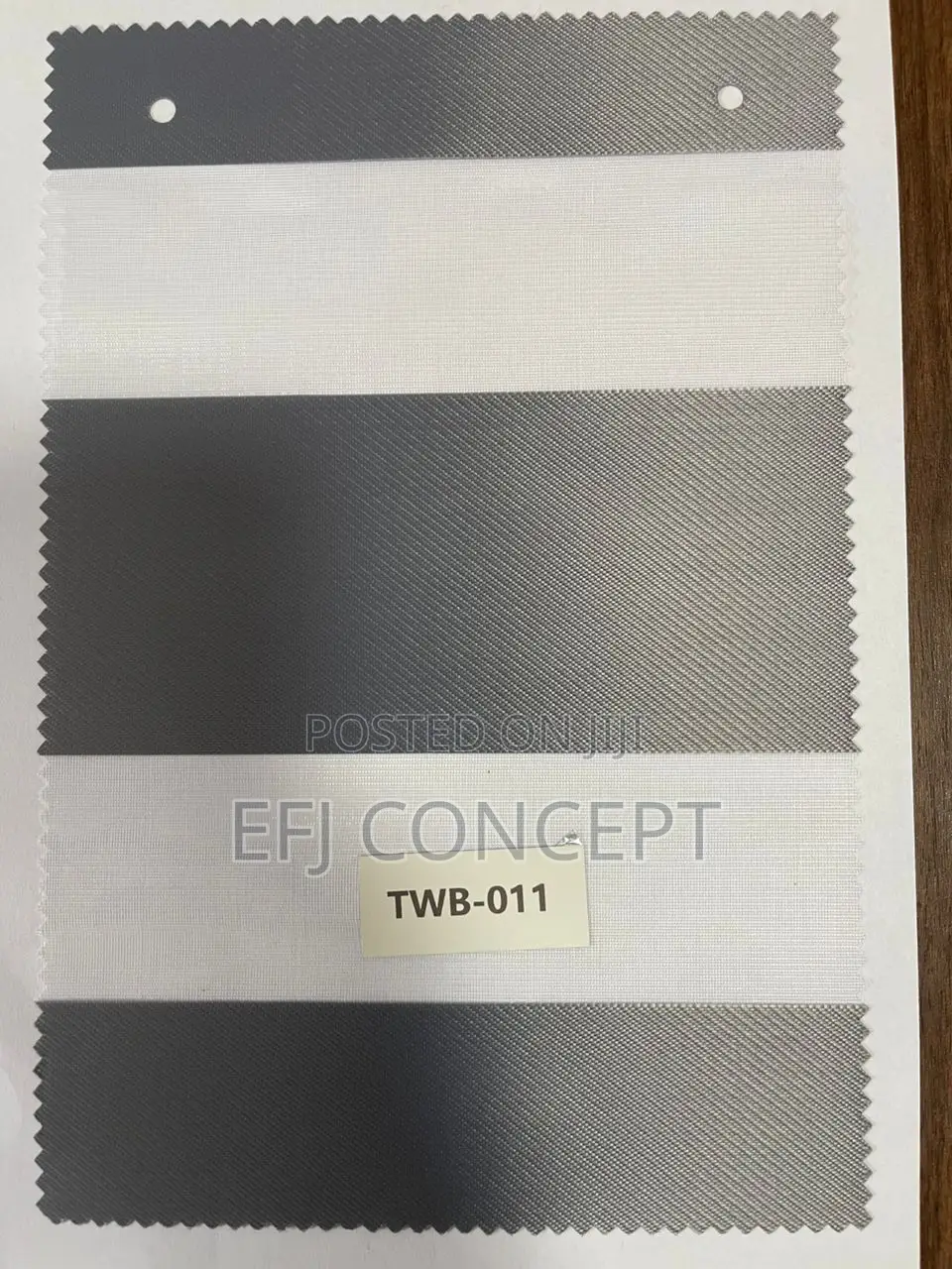 Day And Night Window Blind - Brilliant Broad Grey Line Pattern