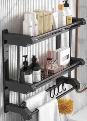 Rust-Free 2 Layers Bathroom Rack Organizer