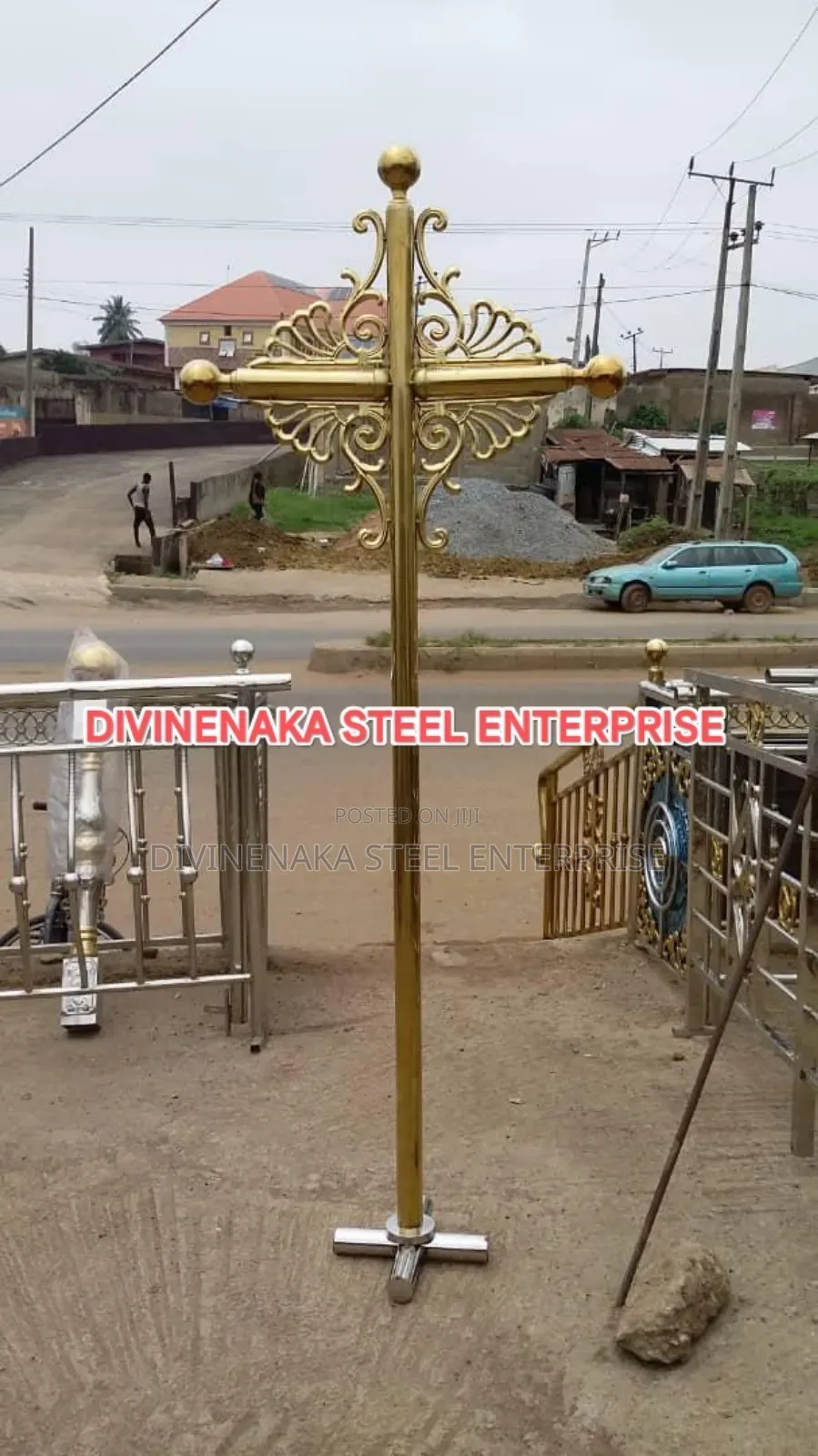 Gold Stainless Cross