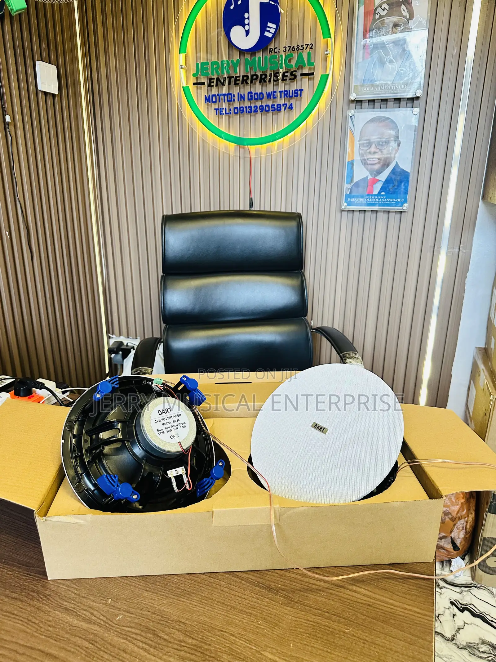 50watts Frameless Ceiling Speakers With Woofer