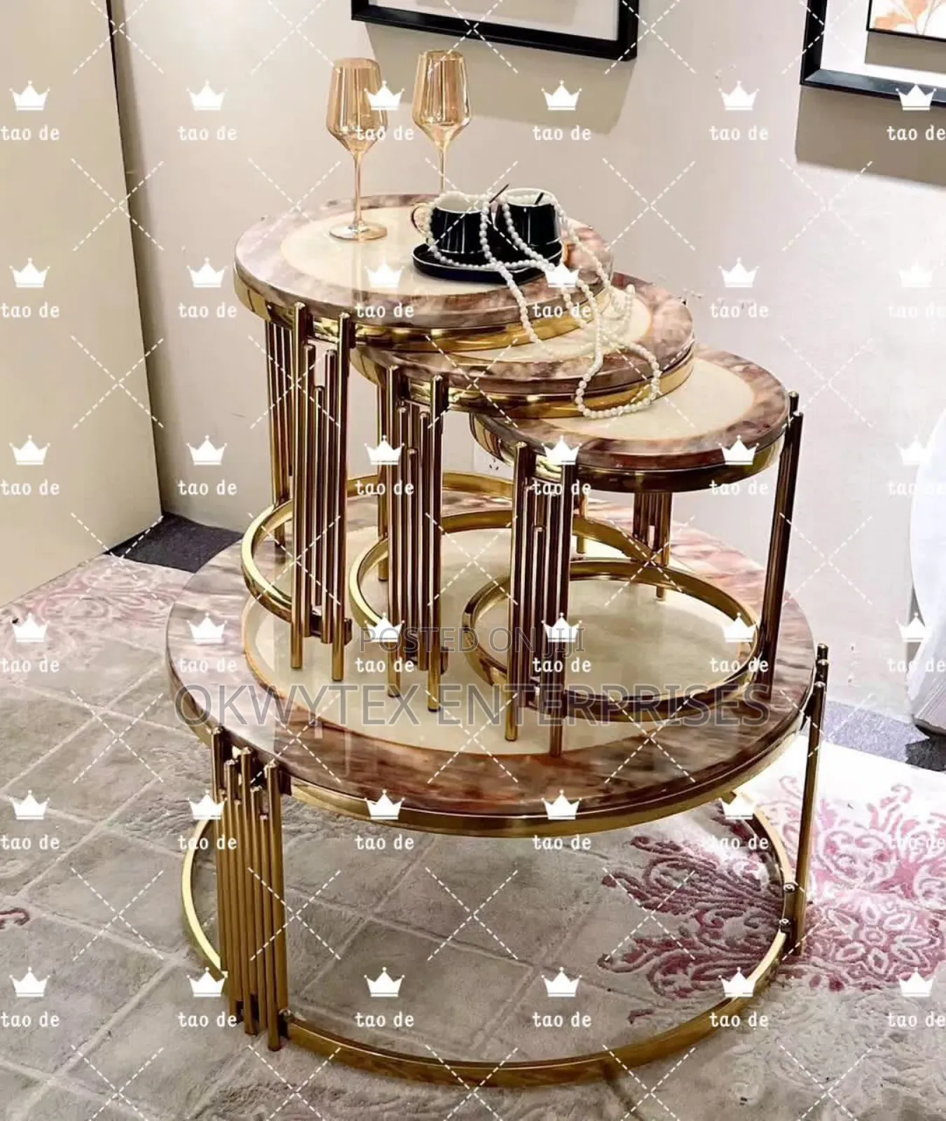 Marble Top All in One Center Table