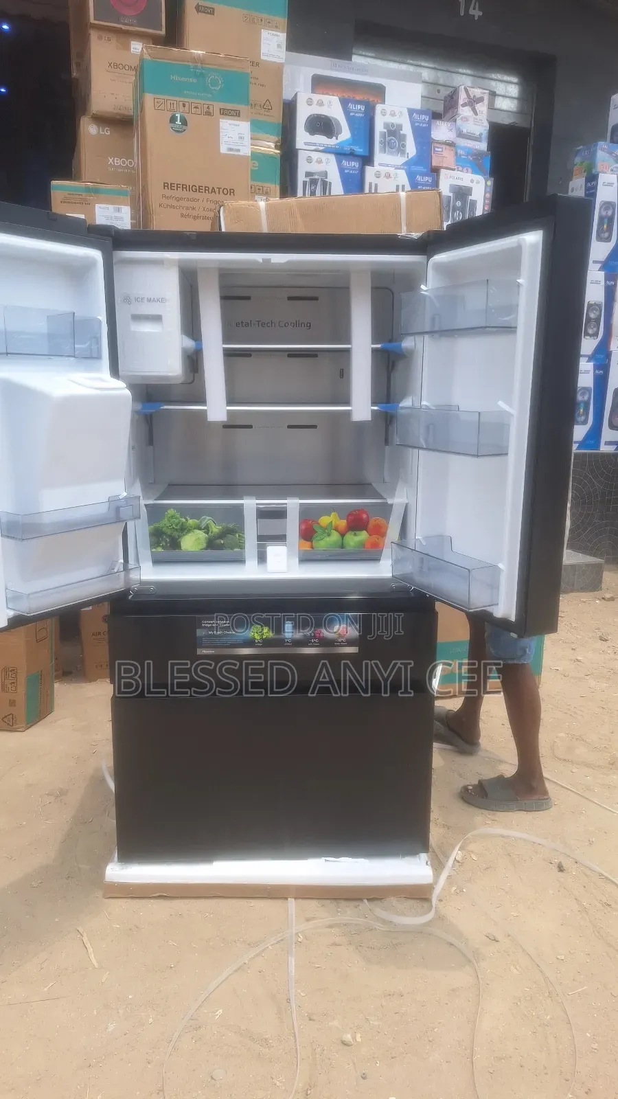 Hisense 560l Bottom Freezer Side by Side Fridge Inverter