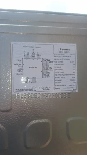 Hisense 560l Bottom Freezer Side by Side Fridge Inverter