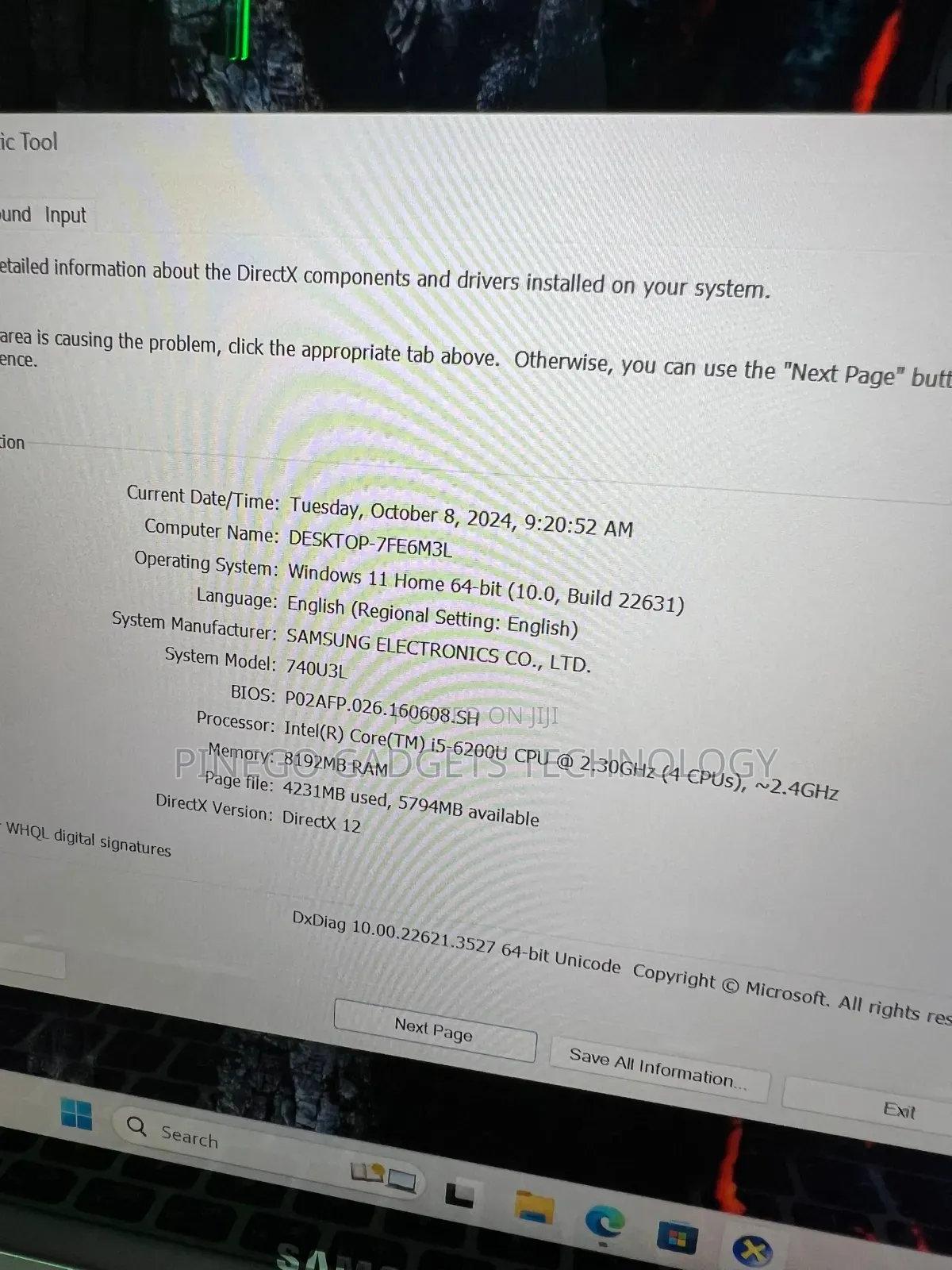 Laptop Samsung NP740U3E 8GB Intel Core I5 SSD 256GB
