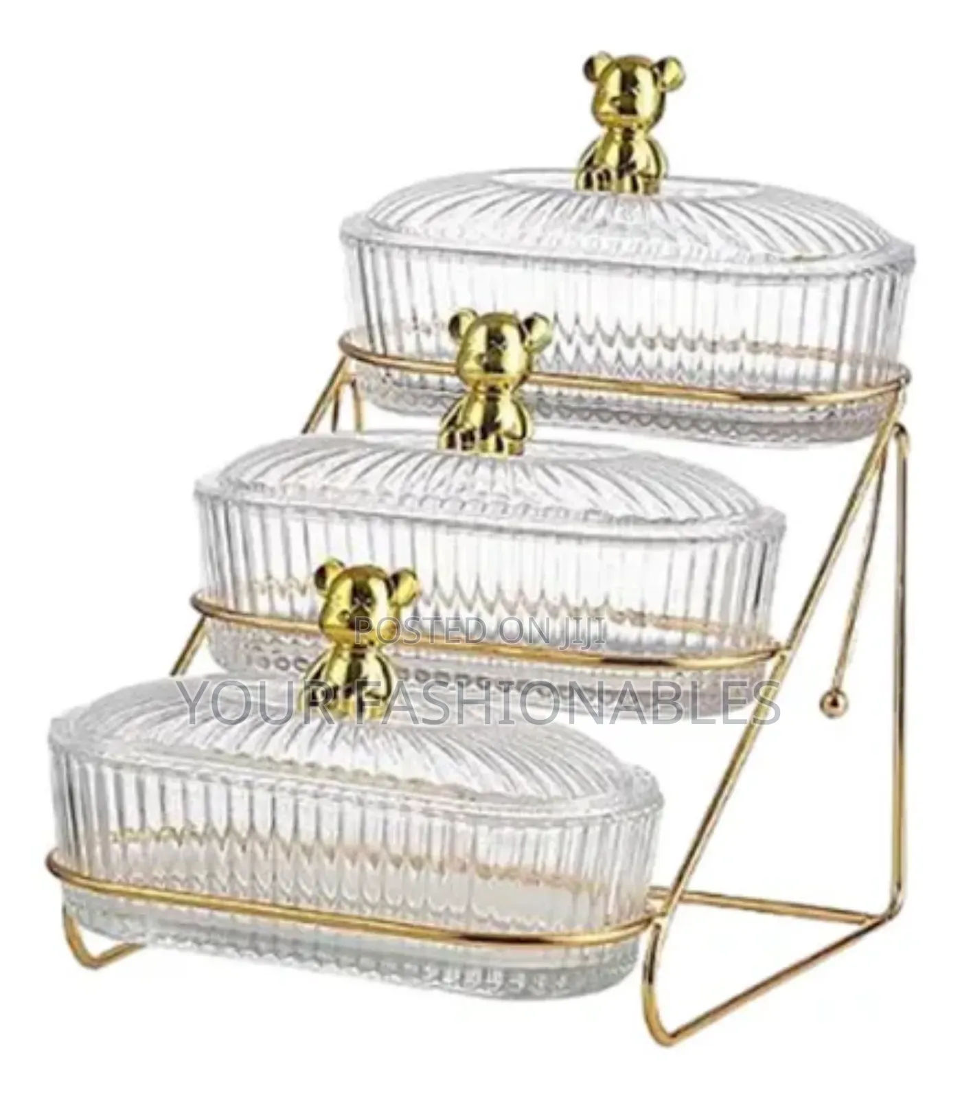 3 Tier Acrylic Fruit And Dessert Bowls With Lid