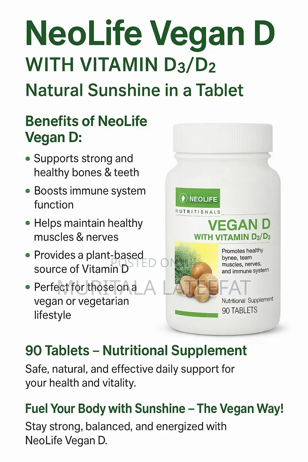 Vegan D With Vitamin D2/D3