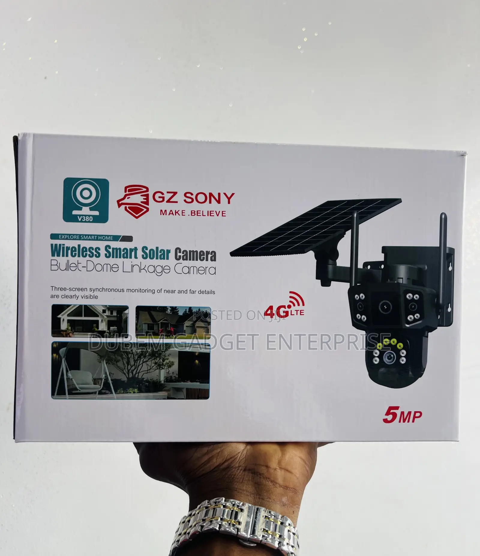 Wireless Smart Solar Camera Triple Lens