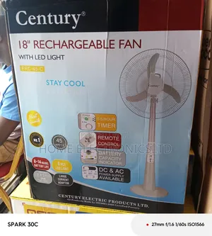 Century Rechargeable Fan 18 Inches