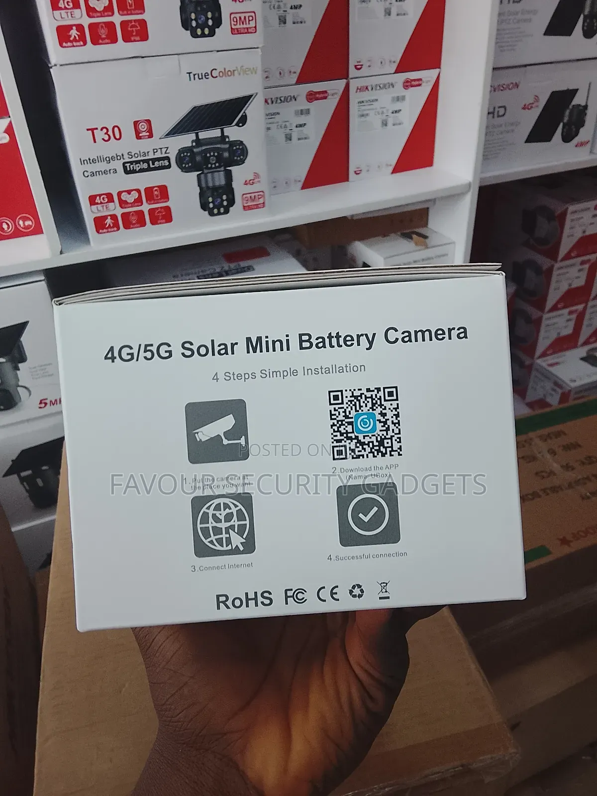 4g Ubox Solar Powered Battery Camera