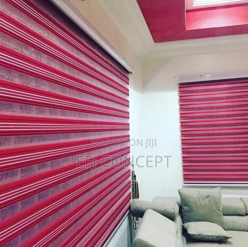 Day And Night Window Blind - Magnificent Red Fine Design
