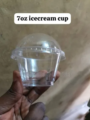 7oz Ice Cream Cup With Cover Pack Of 50pcs