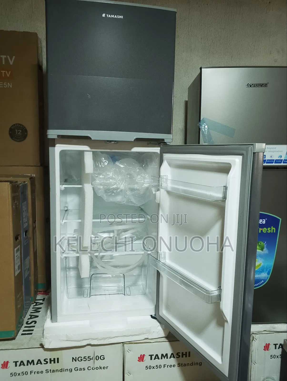 Tamashi Fridge Half Fridge Half Freezer With Low Voltage