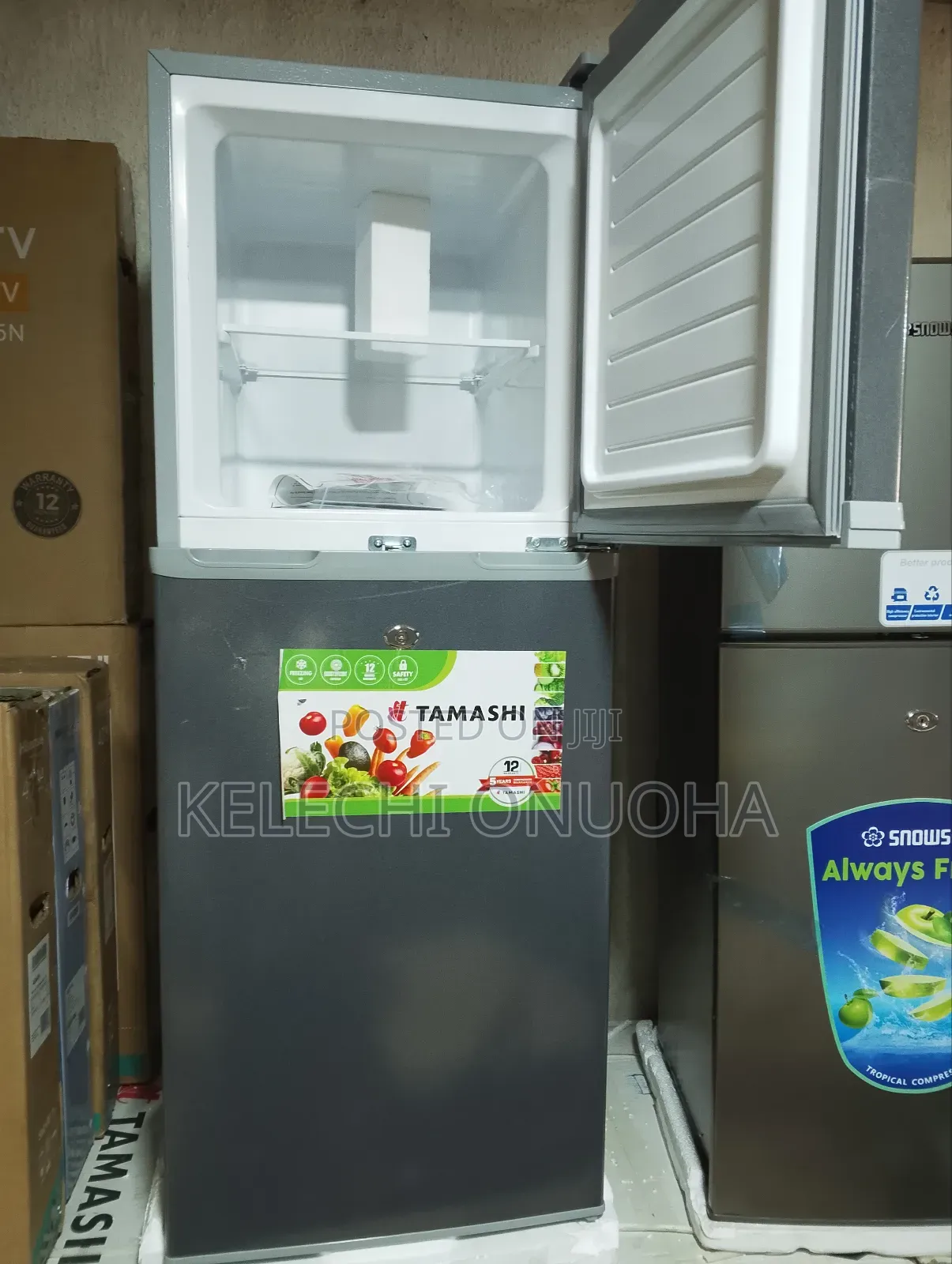 Tamashi Fridge Half Fridge Half Freezer With Low Voltage