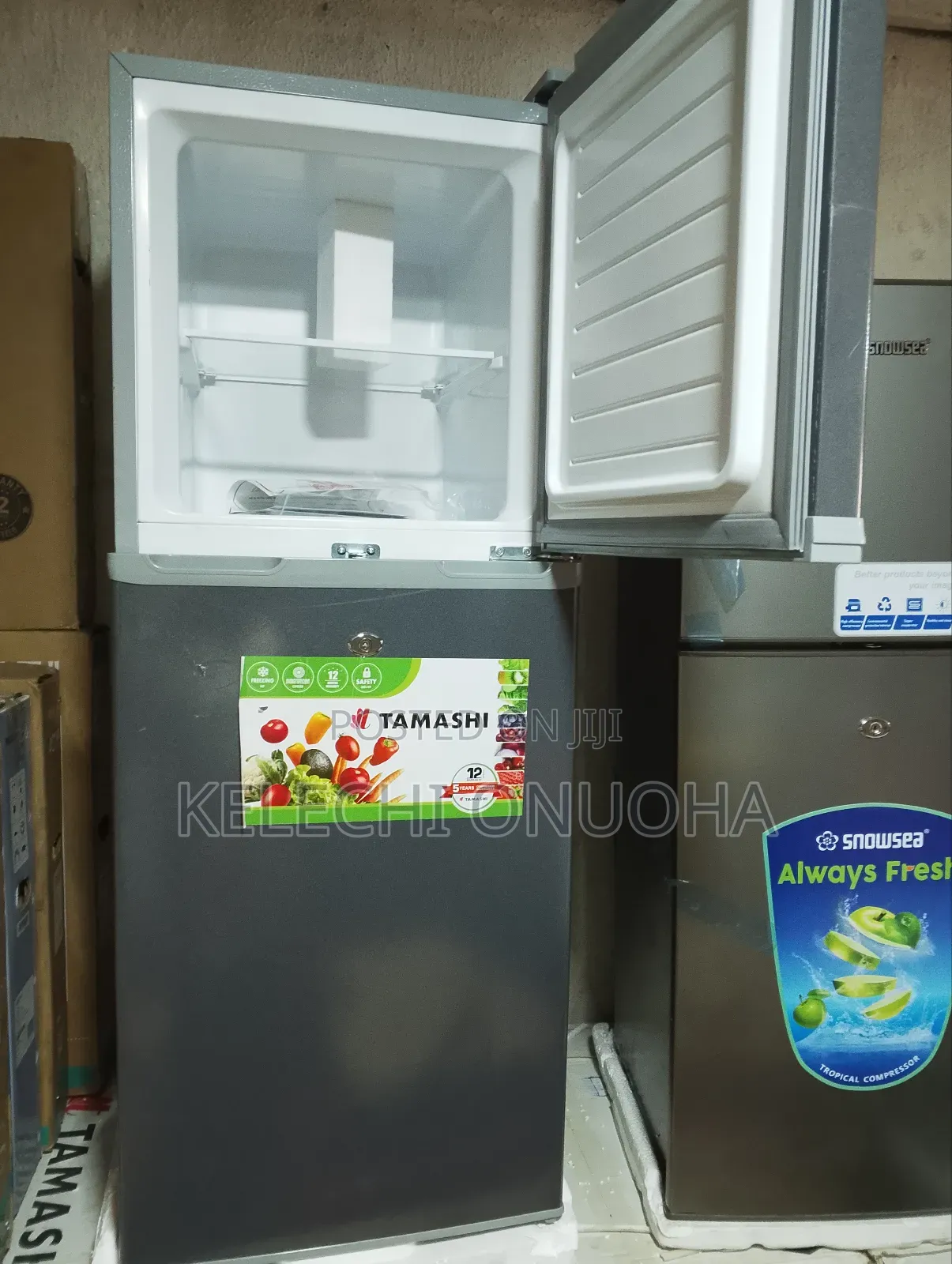 Tamashi Fridge Half Fridge Half Freezer With Low Voltage