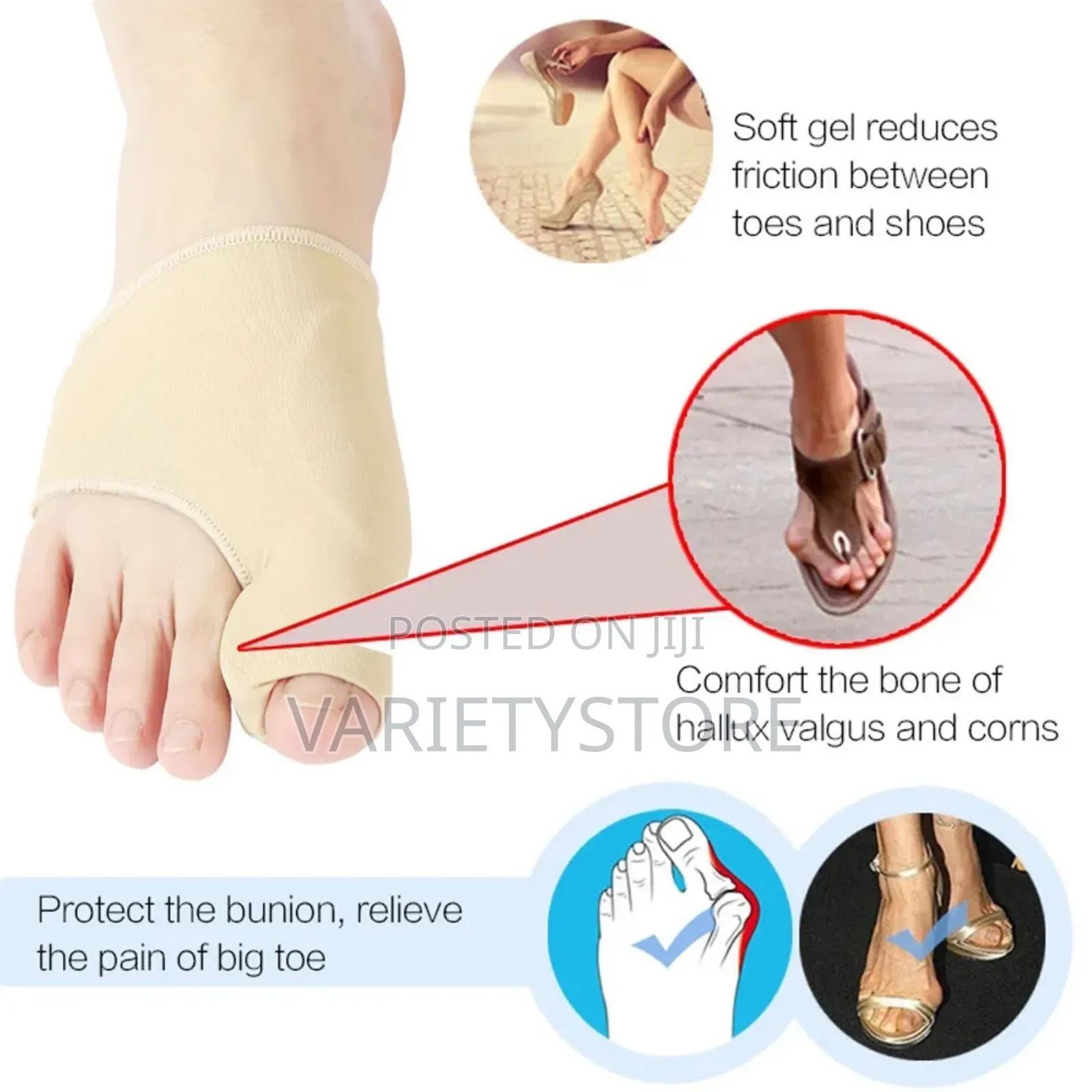 Toes Separator Socks Thumb Adjuster Straightener