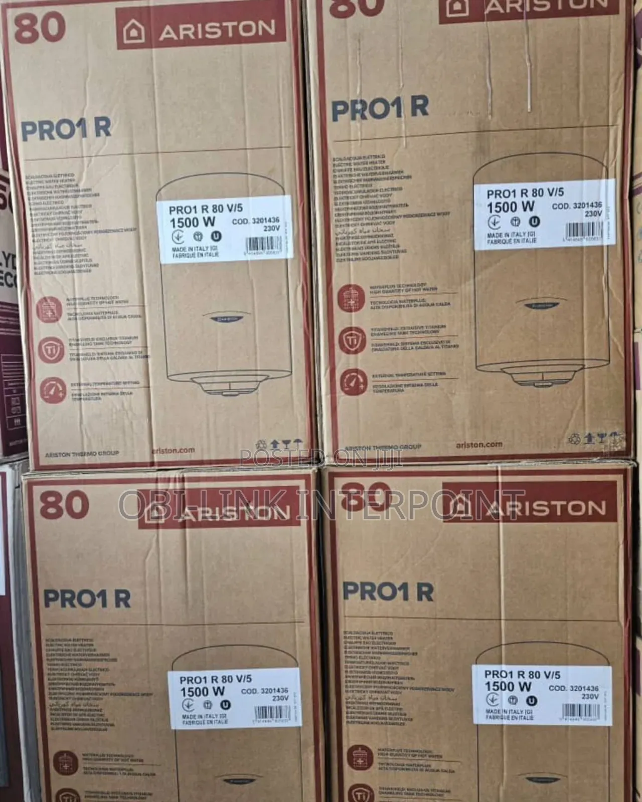 80 LTRS Ariston (Vertical)