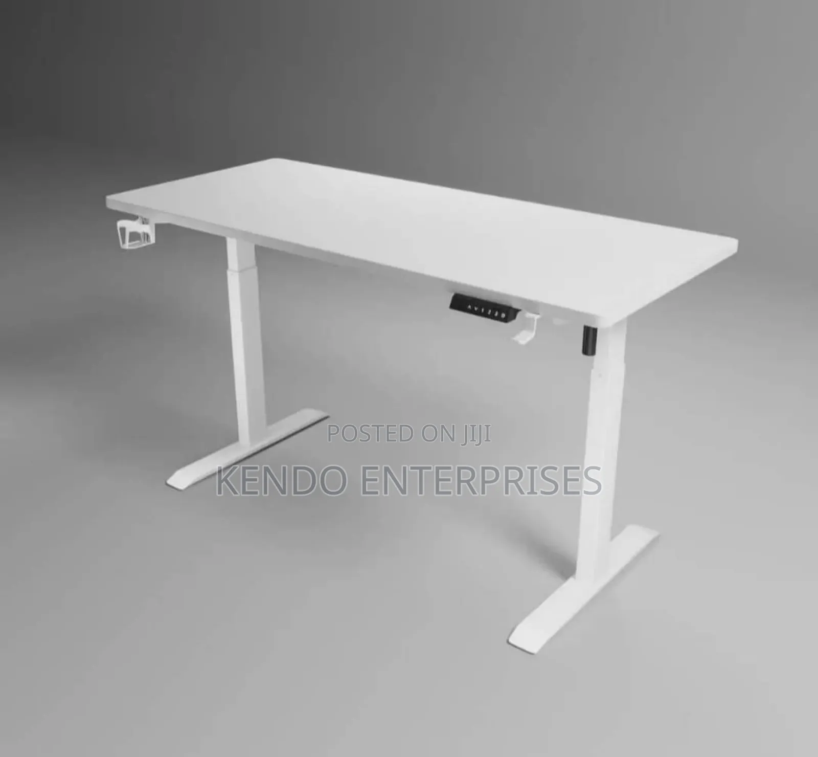 White Electric Adjustable Table