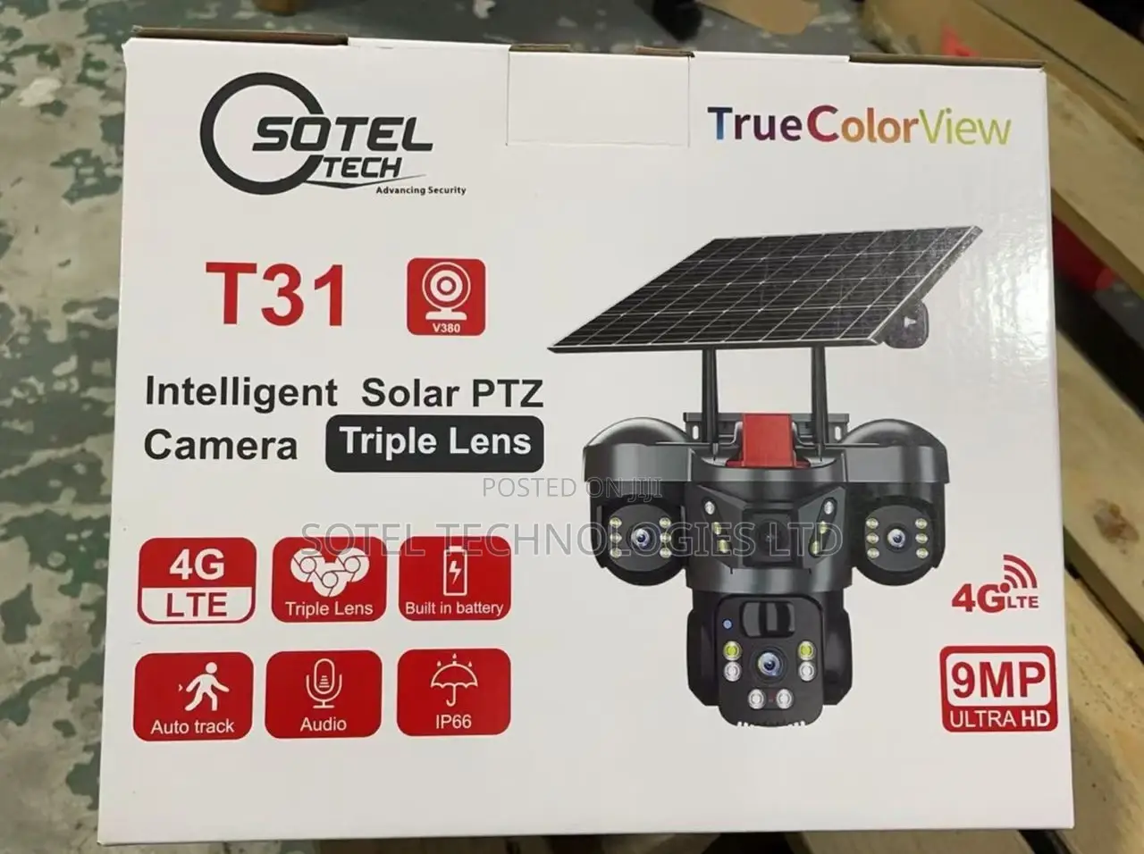 3 Lens 4g Solar Cctv Camera – Wireless Outdoor Ptz Security Camera