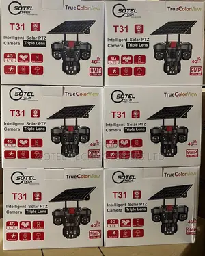 3 Lens 4g Solar Cctv Camera – Wireless Outdoor Ptz Security Camera