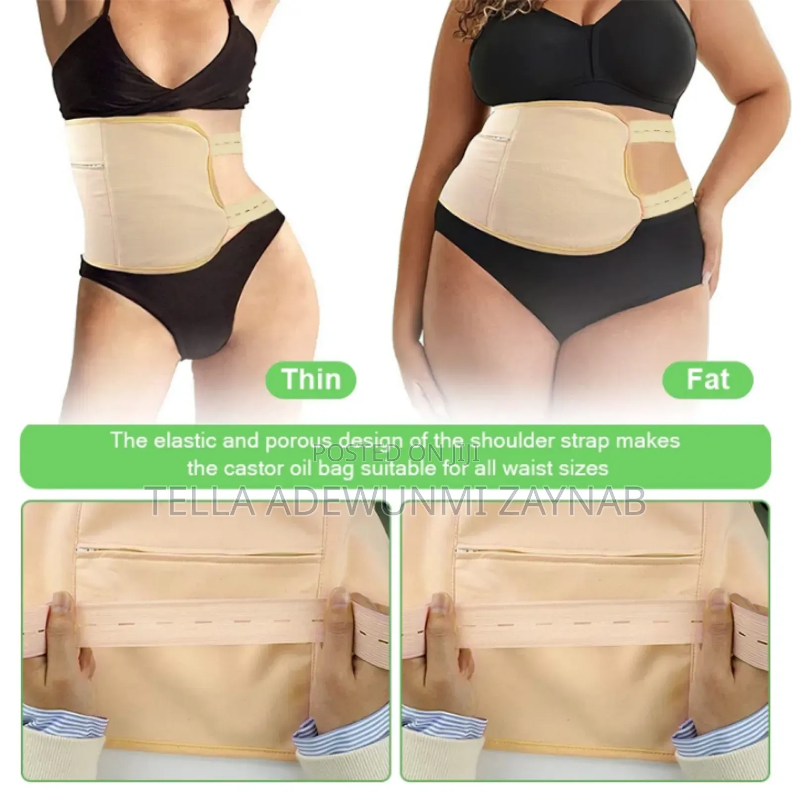 Castor Oil Wrap for Tummy, Breast,Neck
