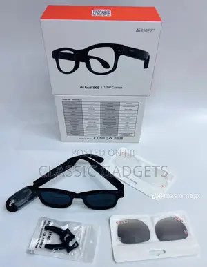 Airmez Al Sunglasses With 12 Mp Camera For Video , Audio Recording