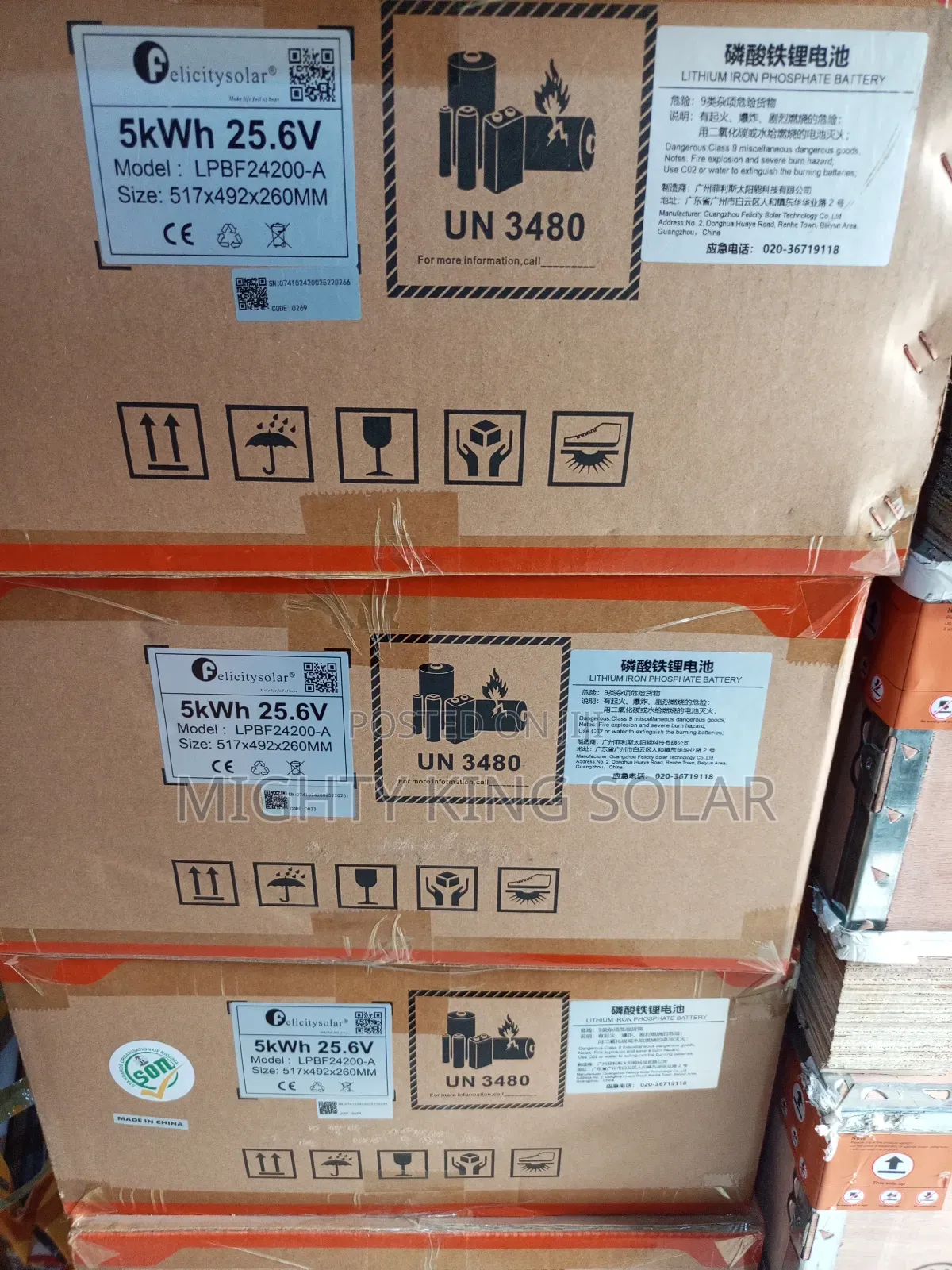 5kwh 24v Felicity Lithium Iron B