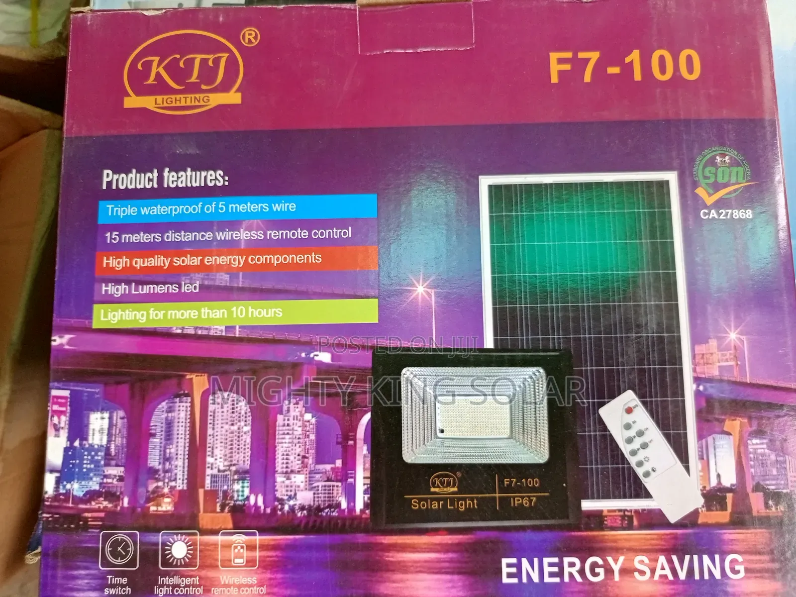 100w KTJ Floor Solar Light