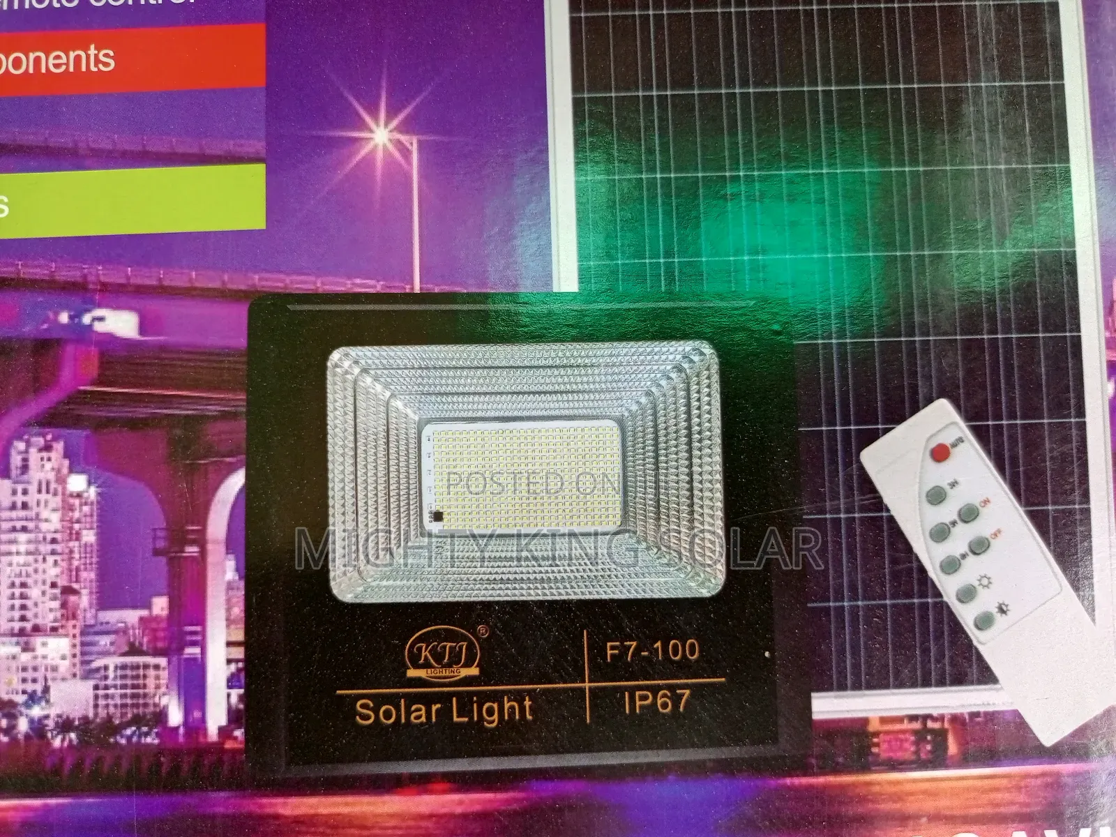100w KTJ Floor Solar Light
