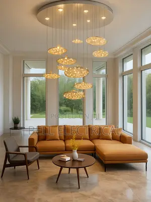 Modern Stars Glass Chandelier for Living Room