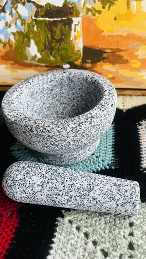Natural Granite Mortar and Pestle