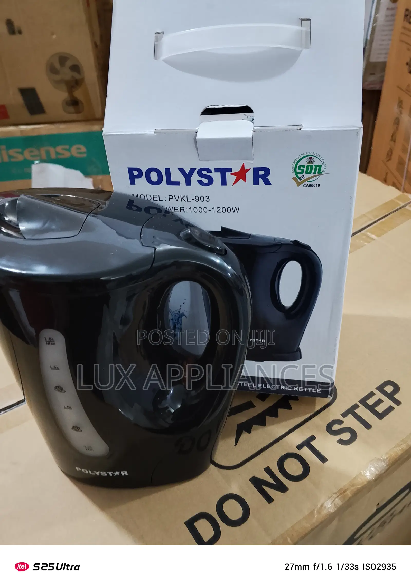 Polystar 1.8l Fast Boil Electric Kettle Is a Cordless