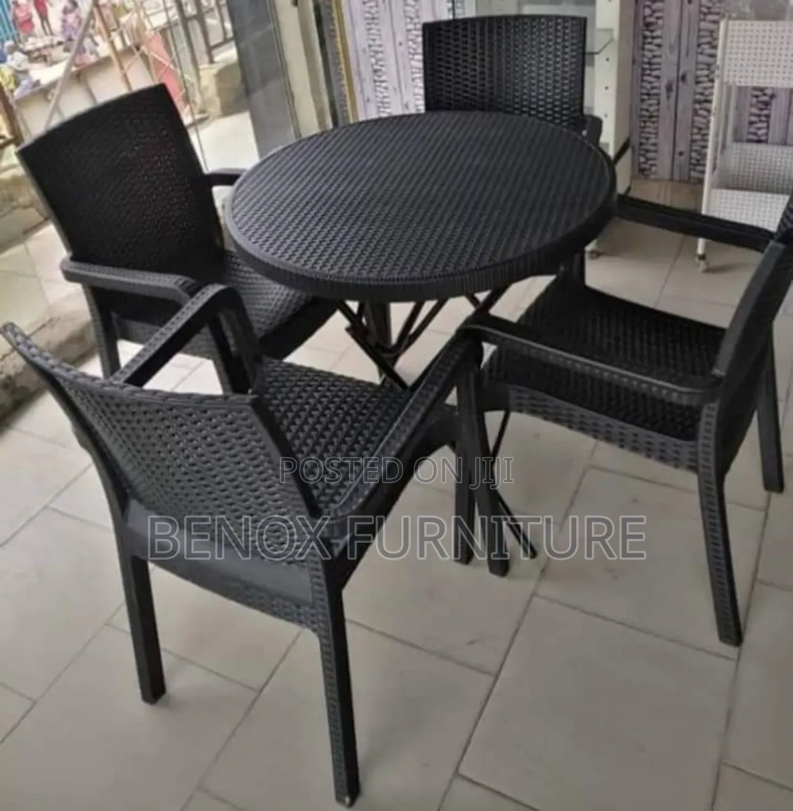 Bamboo Design Plastic Foldable Table