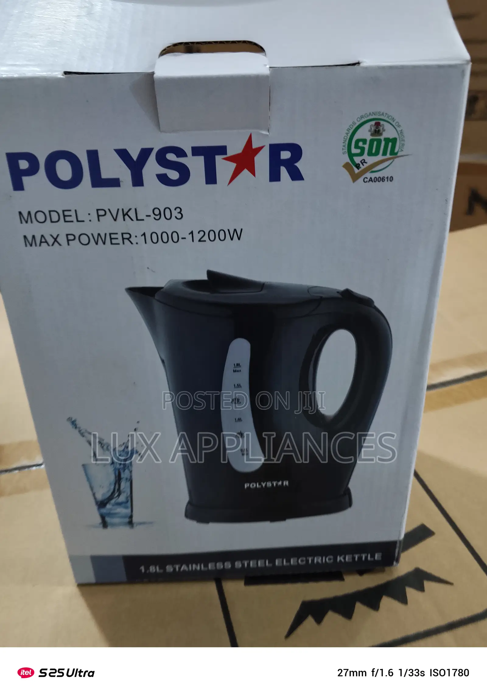Polystar 1.8l Efficient Electric Kettle