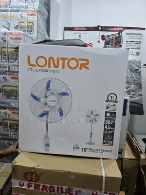 Lontor 18inch Rechargeable Standing Fan