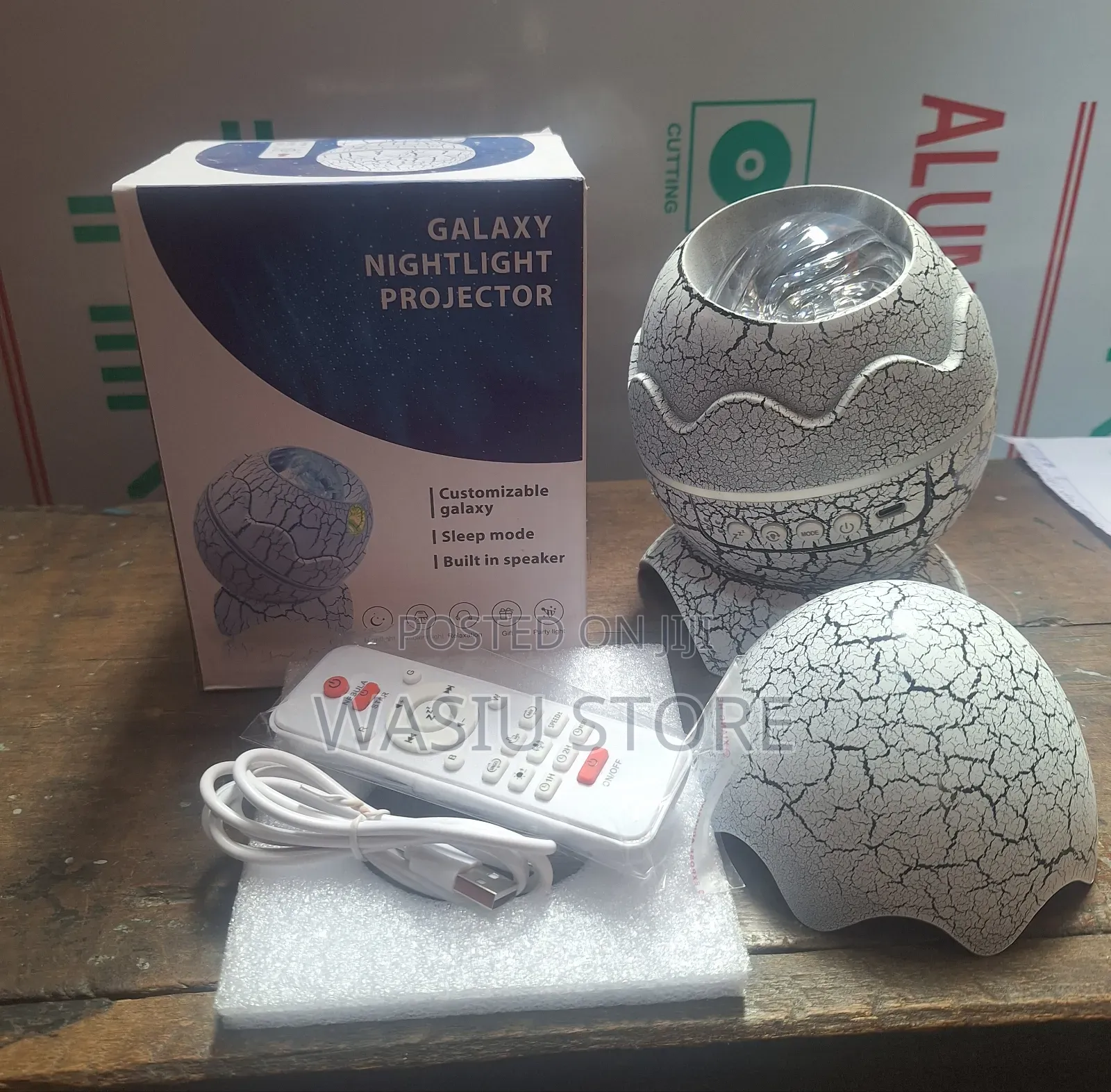 Dinasour Egg Galaxy Starry Nightlight Projector