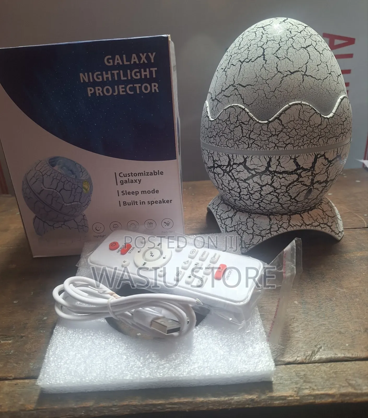 Dinasour Egg Galaxy Starry Nightlight Projector