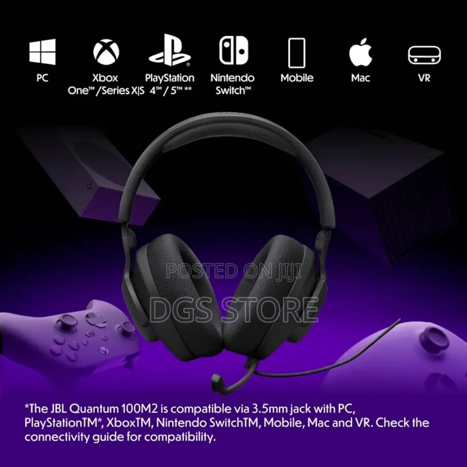 JBL Quantum 100 M2 Wired Headphone