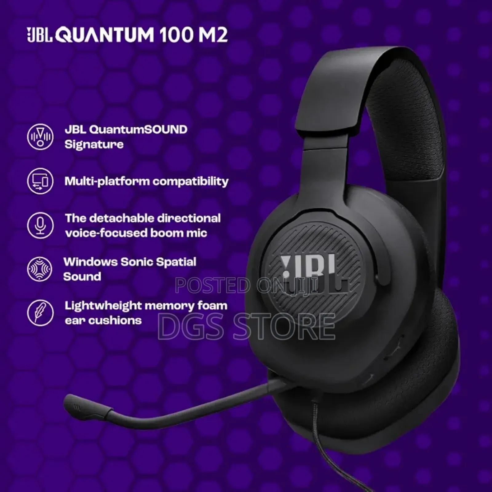 JBL Quantum 100 M2 Wired Headphone