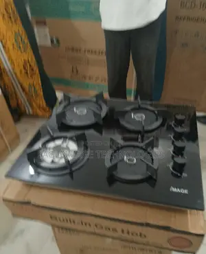 "Im-06a3 Glass Top Gas Hob – 4 Burners for Ultimate Control"