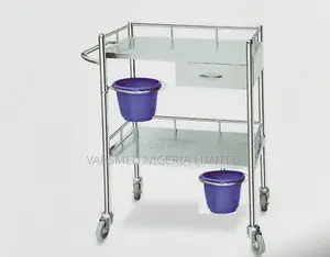 Dressing Trolley With 2-Buckets