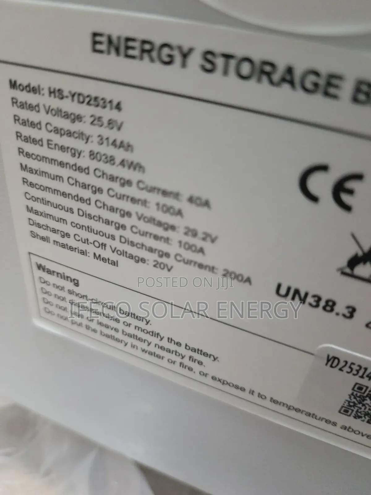 Haisic 8kwh Battery 24v