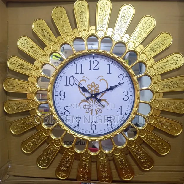 Nice Gold Wall Clock Zx-020/M Set for sale - Obi-gen Nigeria Ltd