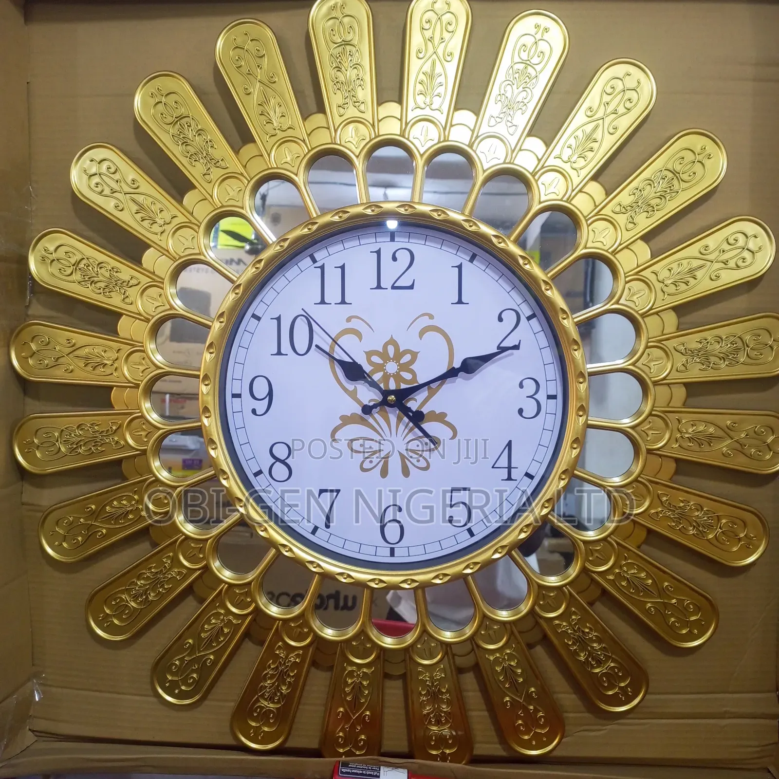 Nice Gold Wall Clock Zx-020/M Set