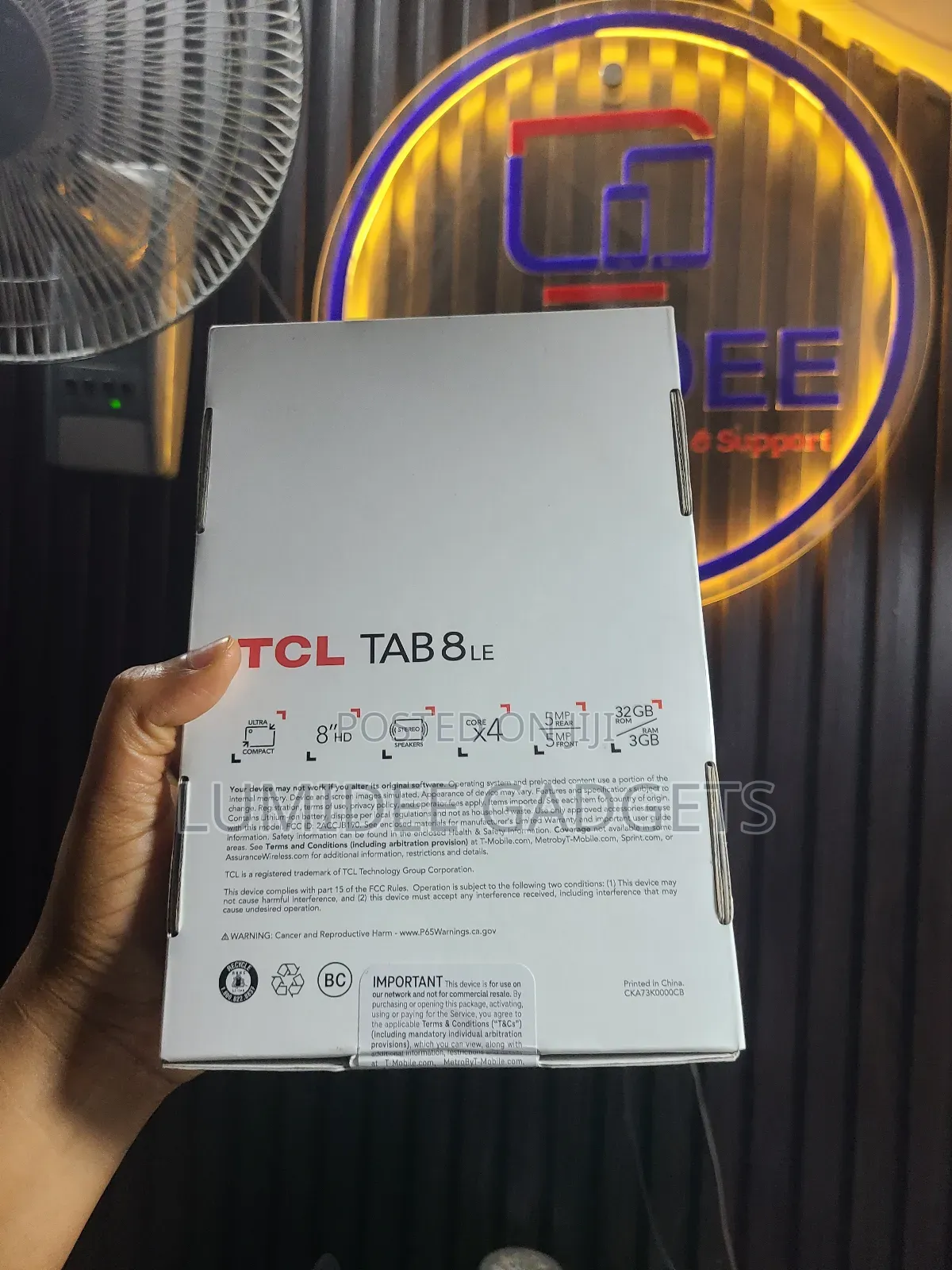 New TCL Tab 8 4G 32 GB Black