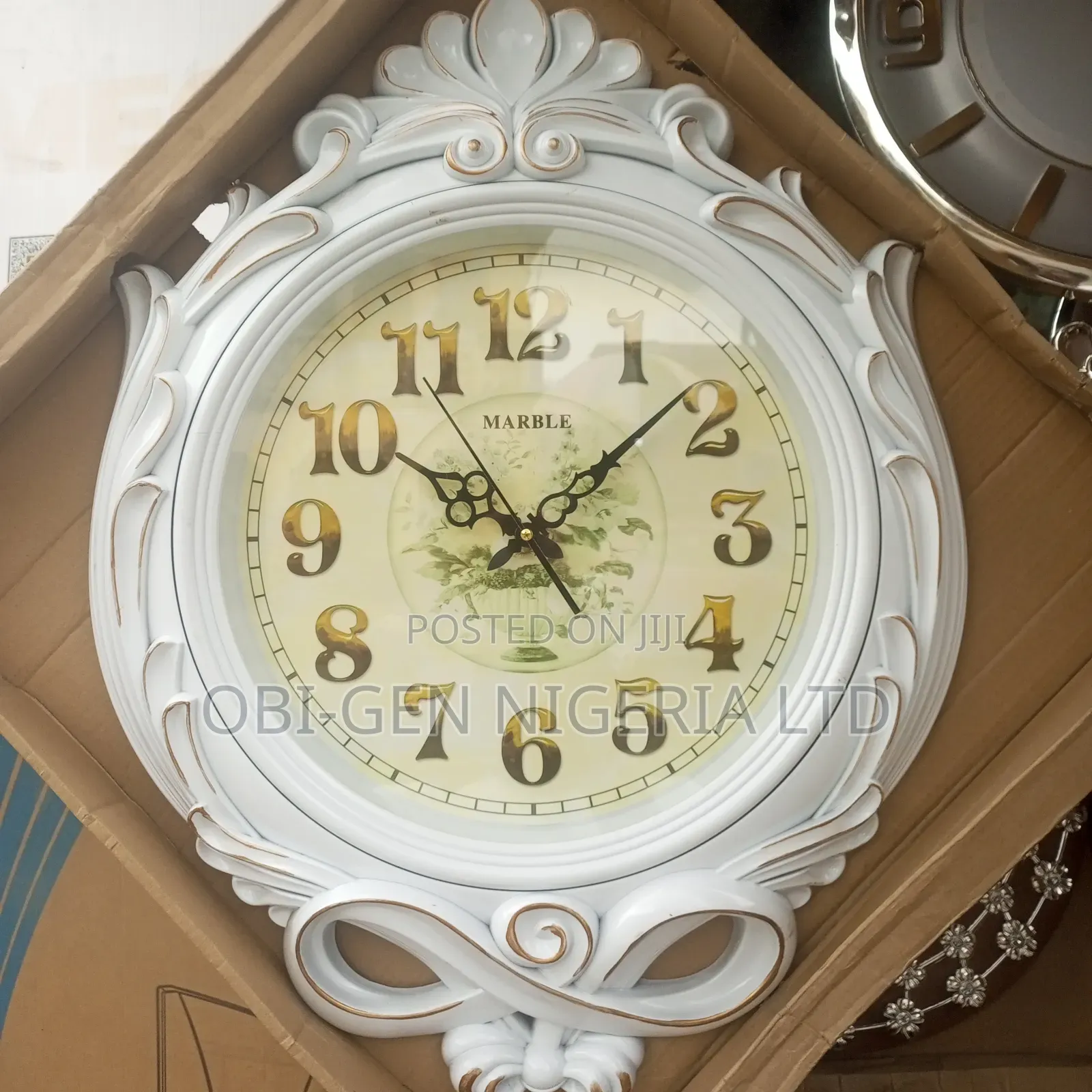 Marble Wall Clock 6514 Set