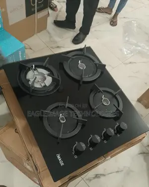 "Im-06a3 4 Burner Glass Gas Hob | Auto Ignition | Stainless Steel"
