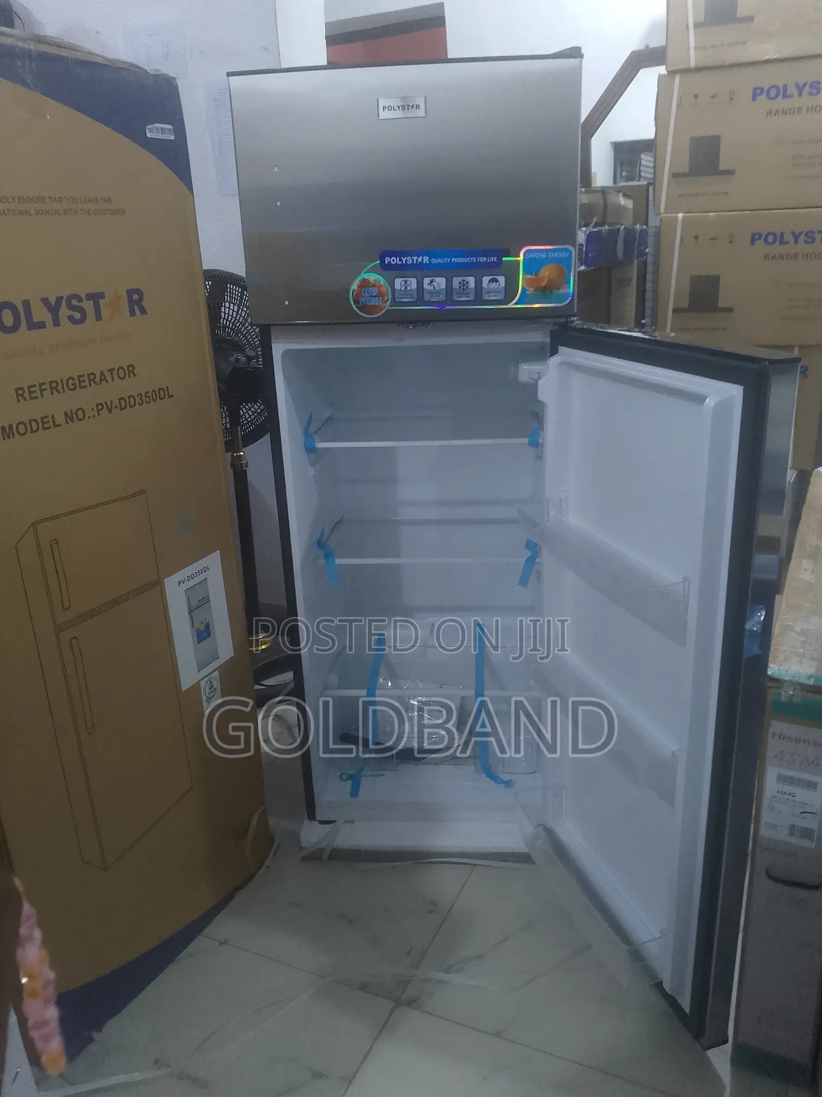 Polystar 225l Double Door Fridge – Compact Kitchen Solution