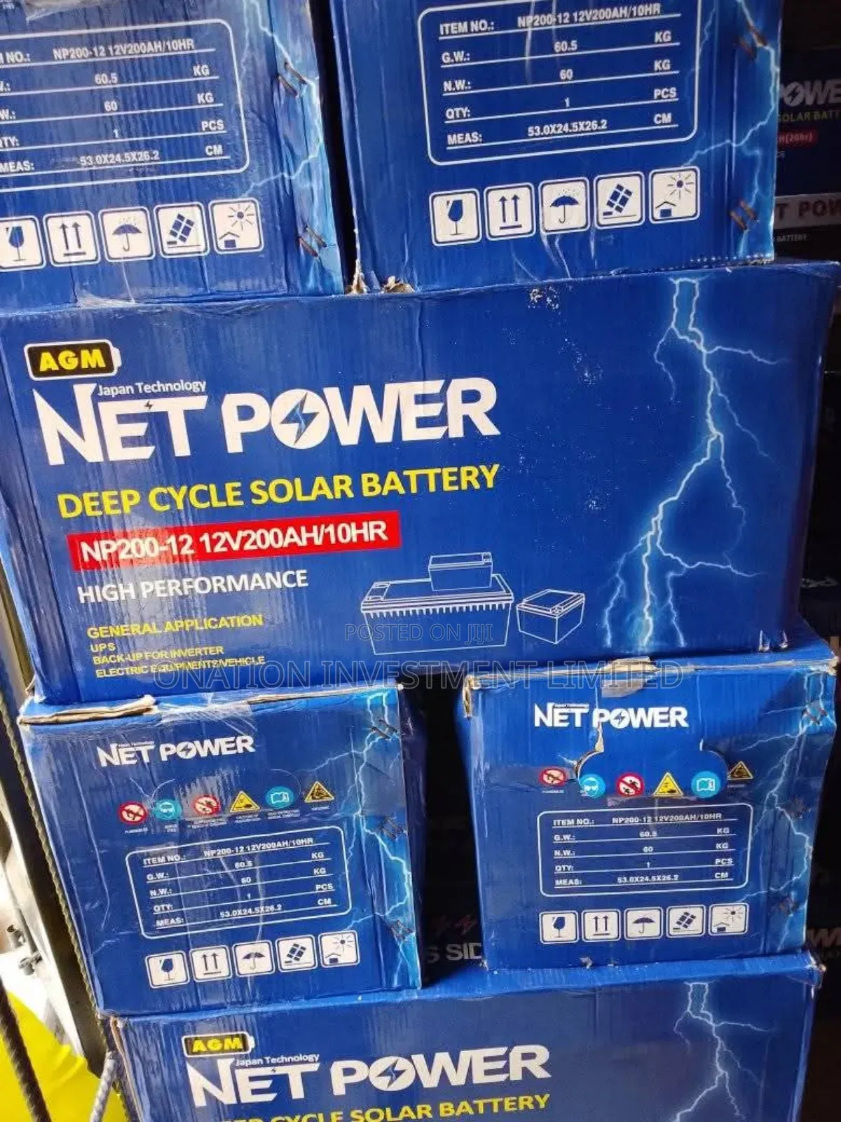 200ah 12v Net Power Deep Cycle Solar Battery