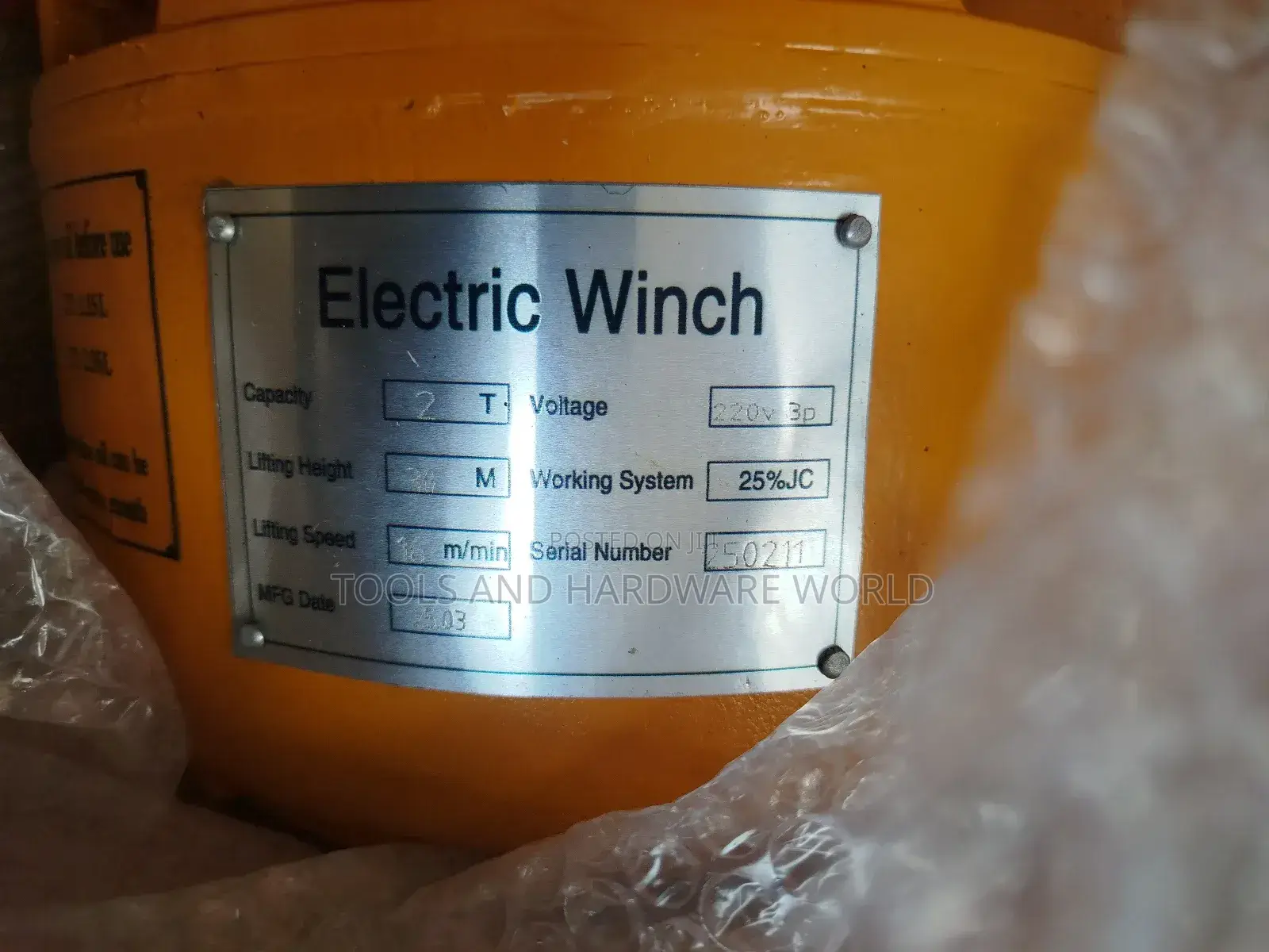 2000gk by 30m Electric Winch